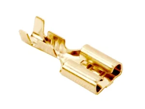 Div CS-K1630810-CU Brass 6.3mm Faston Terminal Flat Spade Connector 0.5-1mm² Cable Section