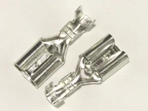 Div CS-K1630810-SN Faston Platte Stekker, Vertind Messing, 6.3x0.8mm, 0.5-1.0mm² Kabel