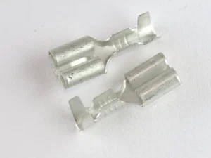 Div Vertinde Bronzen Platte Stekker 6.3x0.8mm met Veiligheidspunt, 0.5-2mm² Kabel