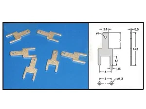 Fix & Fasten PCB Faston Terminal 2.8x0.5mm, Verticaal, THT