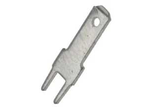 JST Faston Aansluitlip 2.8x0.8mm, Verticale Printplaatmontage, 2.45mm Raster, Vertind Messing