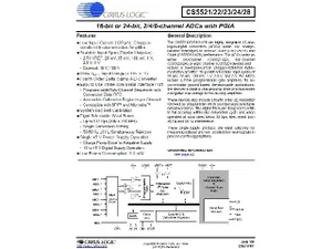 Cirrus Logic CS5524ASZ Chopper-Stabilized Instrumentation Amplifier SSOP-24