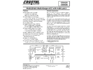 Cirrus Logic CS5525ASZ 16-Bit Delta-Sigma A/D Converter SSOP-24