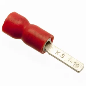 KST Geïsoleerde rode bladklem DBVE1-10, 2.3x10.4mm, AWG 22-16