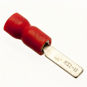KST Geïsoleerde rode bladklem DBVE1-11, 3.0x11.1mm, AWG 22-16
