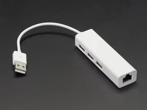 Hub USB 2.0 con 3 Porte e Connessione LAN