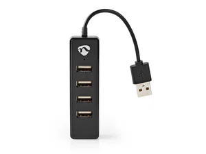 DEV-USB-HUBN Hub USB 2.0 a 4 Porte, Nero