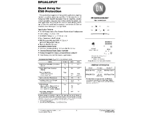 ON Semiconductor DF6A6-8FUT1 Matrice de Diodes TVS Quadruple, 6.8V, Composant CMS SOT-363