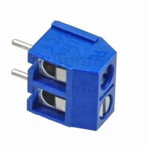 DG301-5-0-02P-12 Bornier à Vis, 2 Pôles, Pas de 5.00mm, Protecteur de Fil, 1.5mm² / AWG22-14, 17.5A 