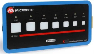 Scheda di Valutazione Touch Capacitivo Microchip CAP1188