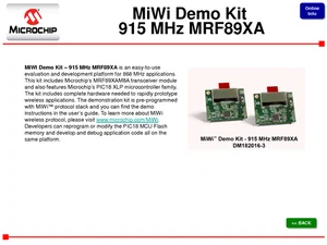 Scheda Demo Comunicazione MiWi Microchip - MRF89XAM9A