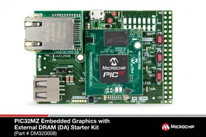 Microchip DM320008 PIC32MZ Embedded Graphics Starter Kit with External DRAM