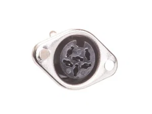 Div 6-polige DIN Female Paneelmontage Connector 240°