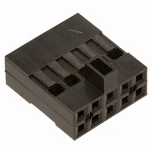 Gold Star 10-pins dubbelrijige voedingsconnectorbehuizing 2.54mm pitch vrouwelijk met nok
