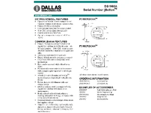Dallas DS1990A-F5 iButton Touch Memory Serial Number Electronic ID