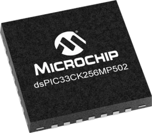 Microchip dsPIC33CK256MP502-I-2N 16-Bit DSC, 256KB Flash, 100MHz, 28-Pin UQFN