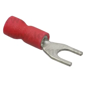 KST Geïsoleerde Vorkkabelschoen Rood Vinyl M4 AWG22-16 Easy Entry