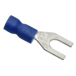 KST Geïsoleerde Vorkkabelschoen Blauw Vinyl M5 AWG16-14 Easy Entry