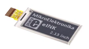 Mikroelektronika 2.13 inch E-Paper Display Module 122x250, SPI Interface, AMEPD Technology
