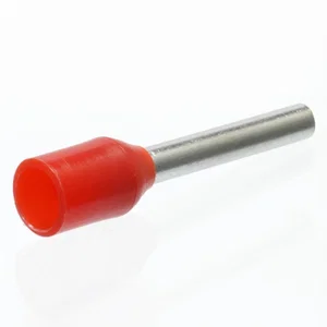 KST E1010-RED Aderhuls, geïsoleerd, 1mm²/AWG18, rood