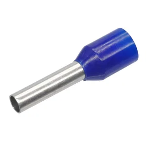 E2510-BLUE Geïsoleerde Aderhuls, 2.5mm² / AWG14, Vertind Blauw Nylon, 30A