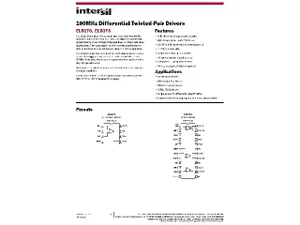 Intersil EL5170IYZ Driver Différentiel Paire Torsadée 100MHz MSOP-8