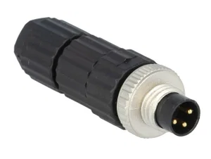 Hirschmann M8 3-polige sensorconnector, stekker, kabelmontage, IP67