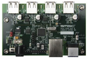 Microchip EVB9514 LAN9513/LAN9514 Scheda di Valutazione Hub Ethernet USB 2.0 ad Alta Velocità 10/100