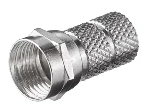NONAME FC-010 F-Stekker 6.5mm voor RG6 Kabel, Zink-Nikkel Plating