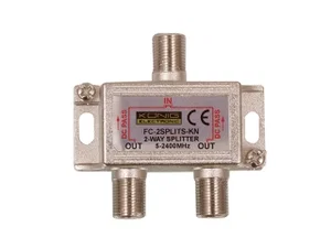 König 2-Weg Richtingssplitter, 5-1000MHz, F-Connectoren