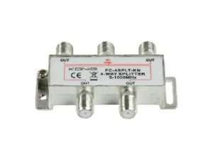 König 4-Weg Richtingssplitter, 5-1000MHz, 5.7dB