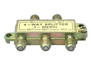 FC-904 4-Weg Signaalsplitter 5-900 MHz, 4 Uitgangen