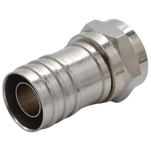 F-Connector Male Plug Free-Hanging Crimpable 6.5-7mm FST-70-Q