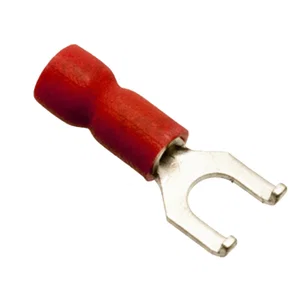 KST FSVE1-4 Geïsoleerde Vorkkabelschoen, Easy Entry, Rood, Vinyl, AWG 22-16