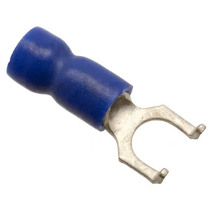 KST FSVE2-5 Geïsoleerde Vorkkabelschoen, Easy Entry, Blauw, Vinyl, AWG 16-14
