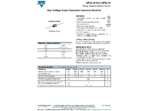 Vishay GP02-40 4000V 0.25A diode de redressement