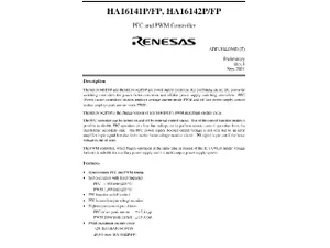 Renesas Technology HA16142FPEL Average Current Mode PWM Controller, SOP-16, SMD, 20V
