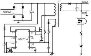 Monolithic Power Systems HFC0310GS-P Fixed-Frequency Flyback Controller SOIC-8