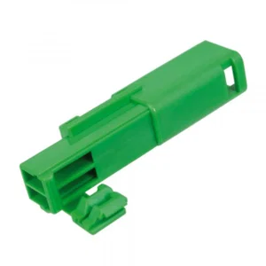 JAE IL-AG9-2P-S3C1 Crimp Zwevende Stekkerbehuizing, 2-Polig, 2.5mm Raster, Recht, PBT