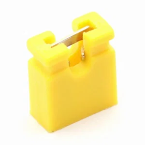Jumper, Geel, Open Einde, 2.54mm Raster, 1x2 Vrouwelijk, 6mm Hoogte