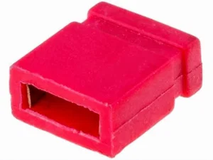 Assmann Jumper, Rood, 2.54mm Raster, Gesloten, 1x2 Vrouwelijk