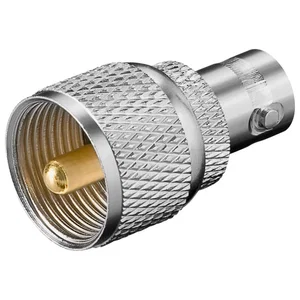 K-201 BNC Vrouwelijk naar UHF Mannelijk Rechte Coaxiale RF Adapter