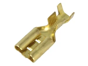 Div K1951260-CU Brass 9.5mm Faston Flat Spade Terminal, 3-6mm² Cable Section, RoHS Compliant