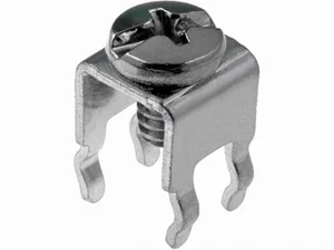 Keystone KEYS-7693 Borne à Vis pour PCB Droite 4 Pôles UNC6-32 Argent