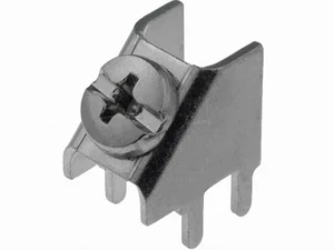 Keystone KEYS-7702 Borne à Vis pour PCB 45° 4 Pôles UNC6-32 Argent