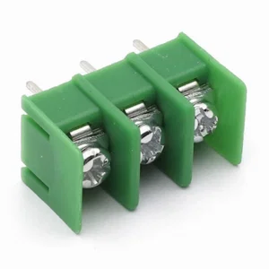 KF7-62-3P-GN Bornier pour Circuit Imprimé 3 Broches, Pas de 7,62mm, 20A, Section de Câble 0,5-2,5mm²