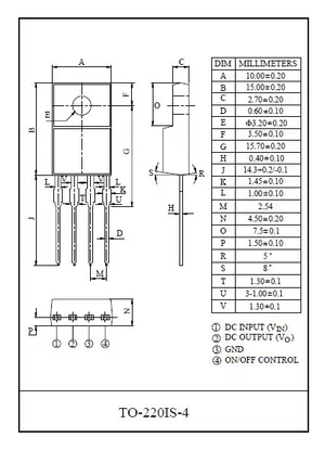 Fairchild KIA278R05PI 5V 2A Régulateur de tension
