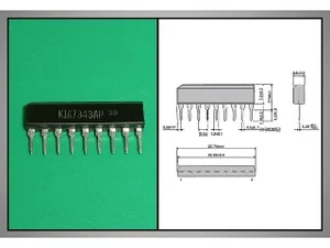 Korea Electronics Semi. KIA7343AP Décodeur Stéréo FM PLL 9 Broches