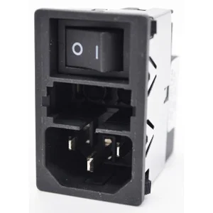 Module d\'Entrée d\'Alimentation Schurter KMF1-1191-11 IEC C14, 10A, 250VAC, Filtre 1 Étages, Montag
