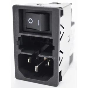 Module d\'Entrée d\'Alimentation Schurter KMF1-1193-11 IEC C14, 10A, 250VAC, Filtre Médical 1 Étages